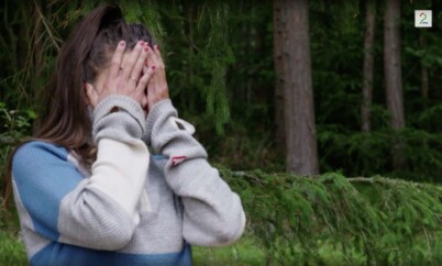OPPRØRT: Kristin var tydelig frustrert under diskusjonen med Aune. Foto: TV2 OPPRØRT: Kristin var tydelig frustrert under diskusjonen med Aune. Foto: TV2